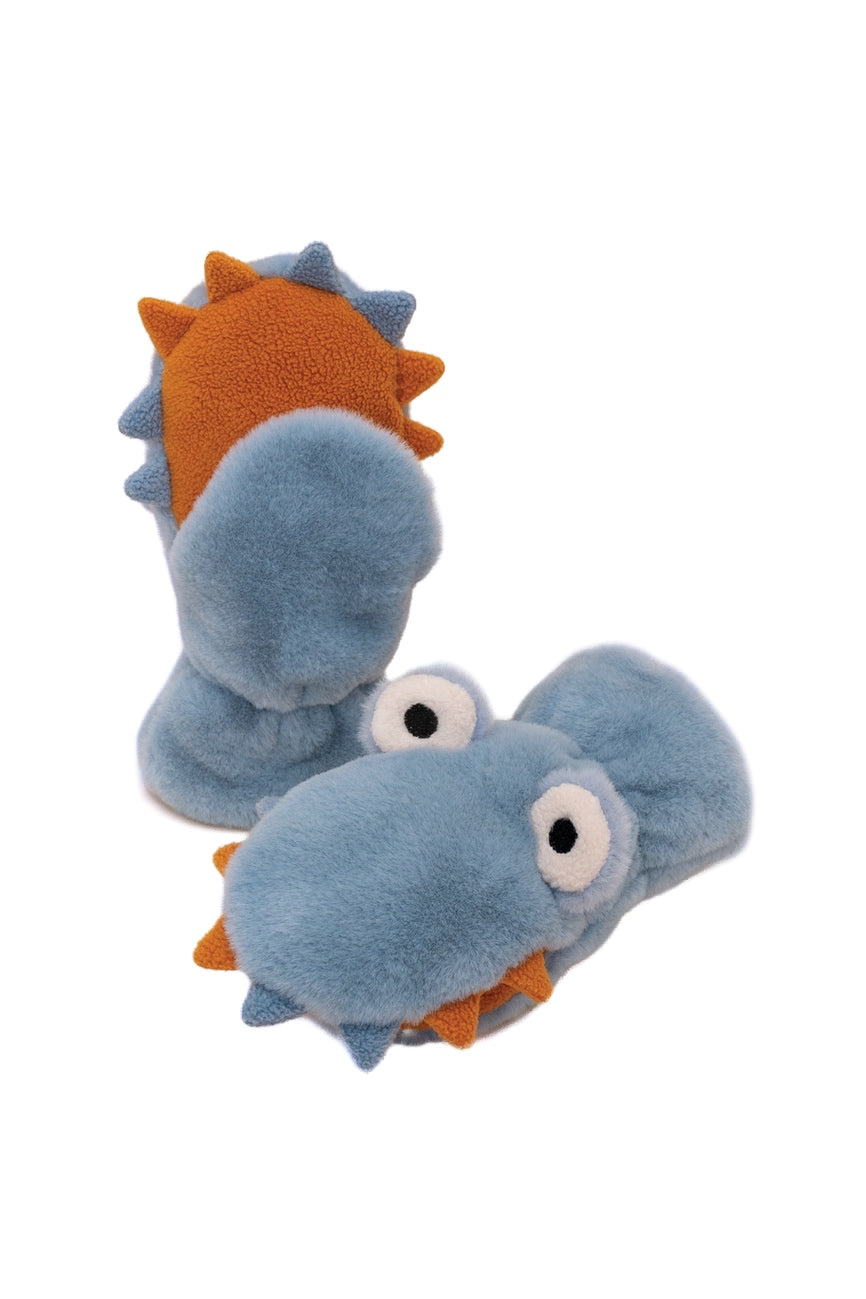 Kids Fluffy Mittens - Goofy Monster Ice