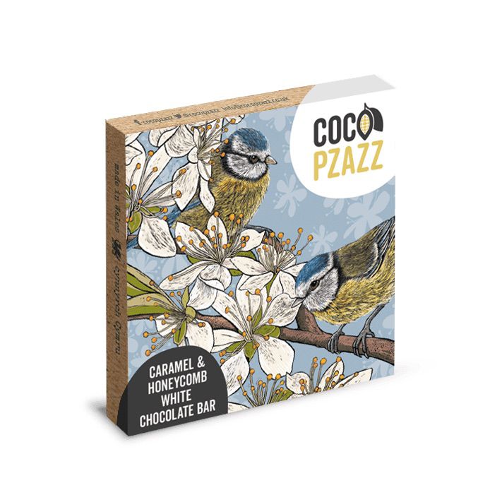 Coco Pzazz Caramel & Honeycomb Chocolate Bar 80g