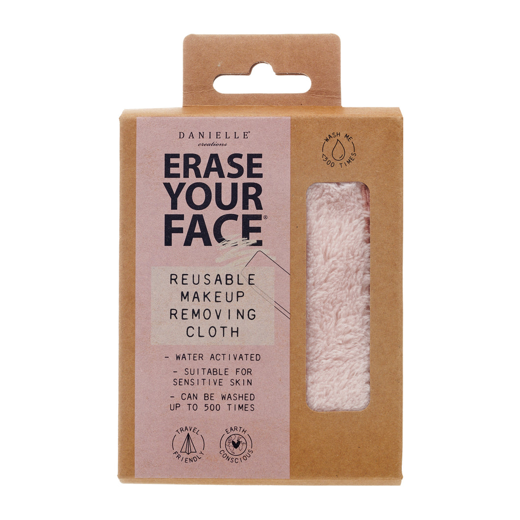 Erase Your Face Makeup Removing Cloth - Soft Colour Pink