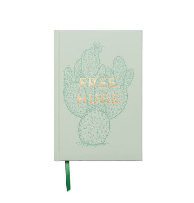 Green Vintage Sass Free Hugs Journal