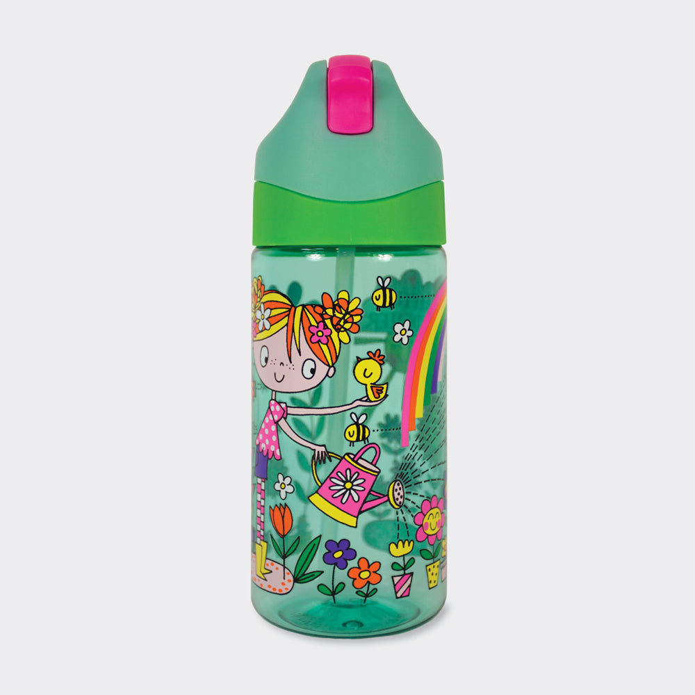 Drinks Bottle With Straw - Little Gardener
