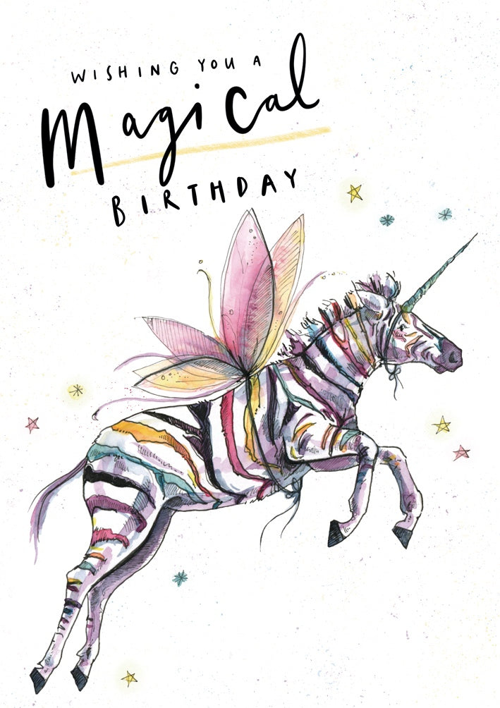 Magical Birthday Zebra