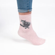 Load image into Gallery viewer, Wrendale Cat Sock - Glamour Puss
