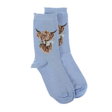 Load image into Gallery viewer, Wrendale Cow Sock - Daisy Coo
