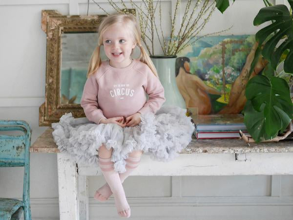 Blush Pink - Off to join the Circus Sweatshirt (1-4 years)