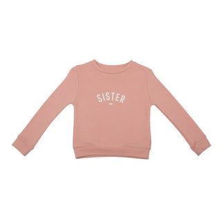 Bob & Blossom Faded Blush  'Sister' Sweatshirt (1-6 years)
