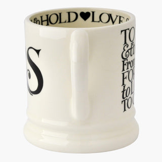 Emma Bridgewater Black Toast Mr & Mrs Set of 2 Mugs