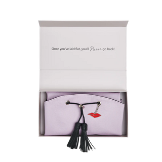 Donna May - Lilac Haze Faux Flat Make Up Bag