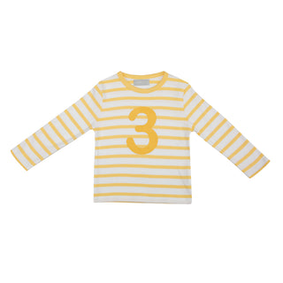 Bob & Blossom Buttercup & White Breton Striped T-shirt