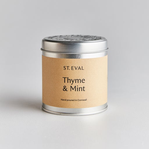 St Eval Tin Thyme & Mint Candle