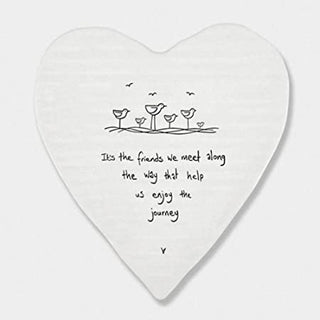 Heart coaster-Friends we meet enjoy journey