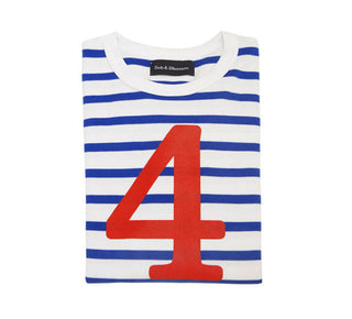 Bob & Blossom French Blue & White Breton Striped T Shirt