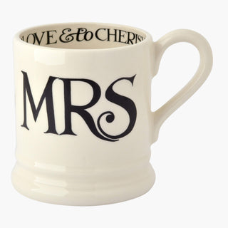 Emma Bridgewater Black Toast Mr & Mrs Set of 2 Mugs
