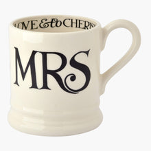 Load image into Gallery viewer, Black Toast Mr &amp; Mrs Set of 2 Mugs

