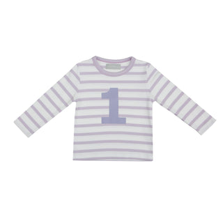 Bob & Blossom Parma Violet & White Breton Striped T Shirt