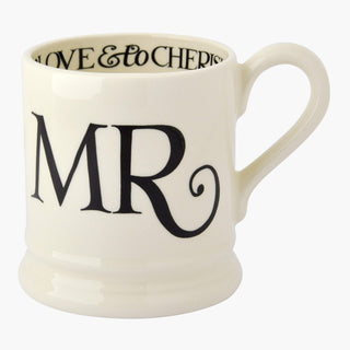 Emma Bridgewater Black Toast Mr & Mrs Set of 2 Mugs