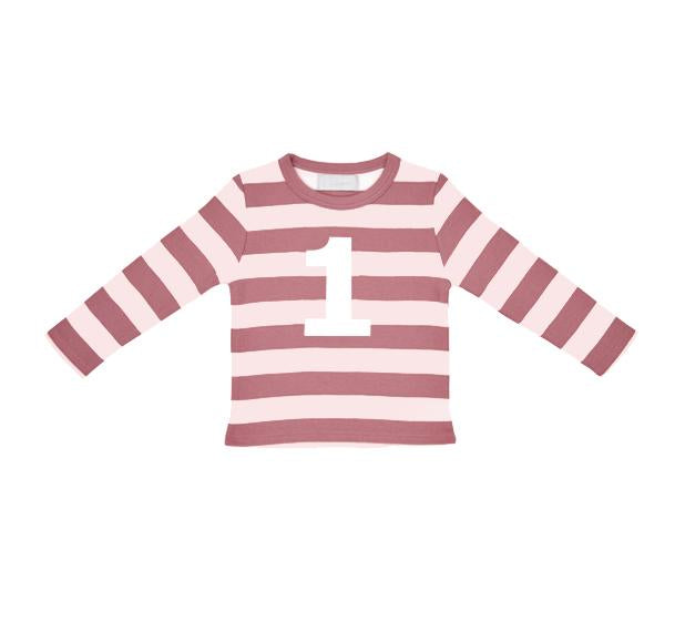 Bob & Blossom Vintage & Powder Pink Striped T Shirt