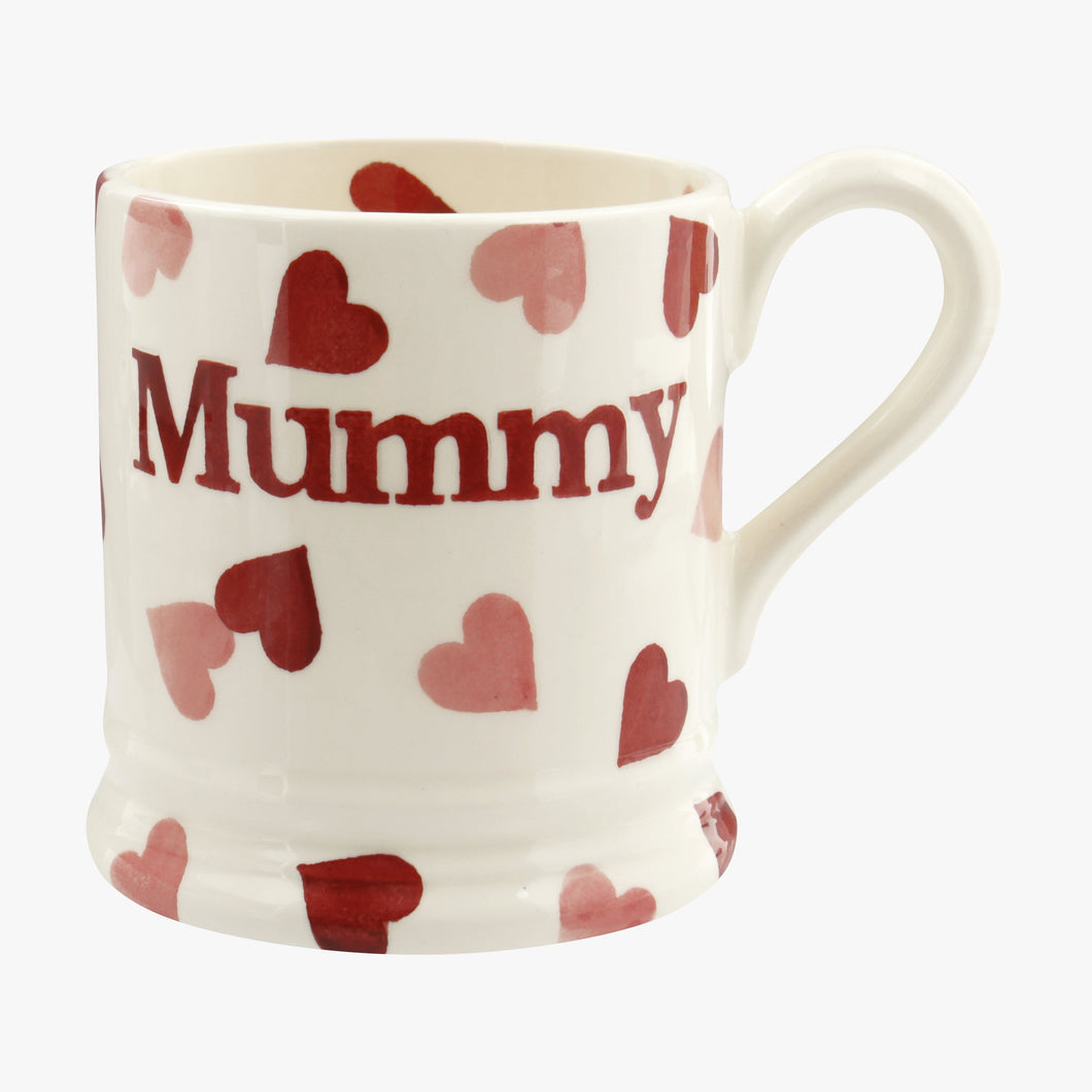 Emma Bridgewater Pink Hearts - Mummy 1/2 pint Mug