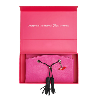 Donna May London Raspberry Flat Make Up Bag