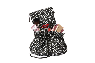 Donna May London Black & White Spotty Washable Make Up Bag