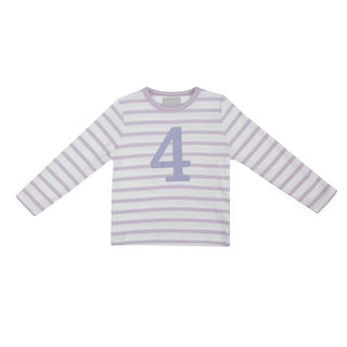 Bob & Blossom Parma Violet & White Breton Striped T Shirt