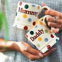 Load image into Gallery viewer, Polka Dot Daddy 1/2 Pint Mug Boxed
