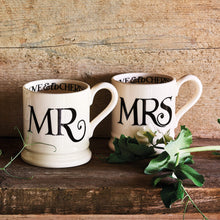 Load image into Gallery viewer, Black Toast Mr &amp; Mrs Set of 2 Mugs
