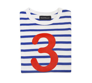 Bob & Blossom French Blue & White Breton Striped T Shirt