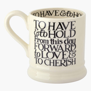 Emma Bridgewater Black Toast Mr & Mrs Set of 2 Mugs