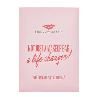 Donna May London Black & White Spotty Washable Make Up Bag