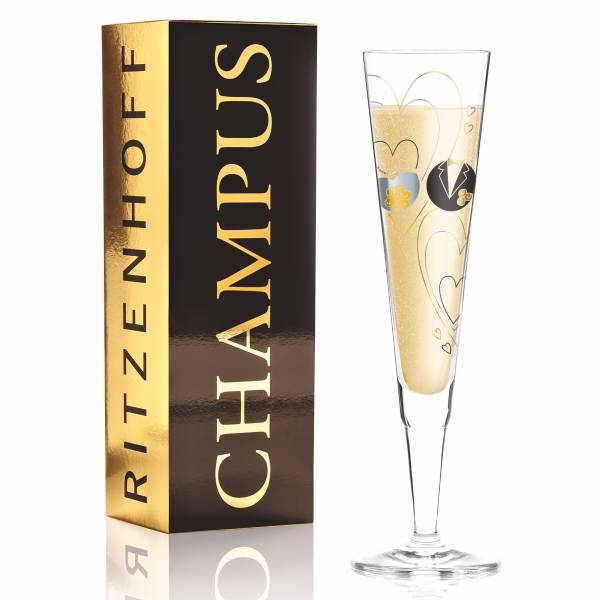 Ritzenhoff Bride and Groom Champagne Glass