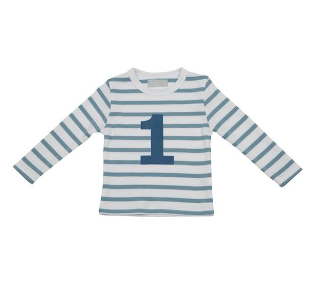 Blue & White 1 Breton Striped T-shirt