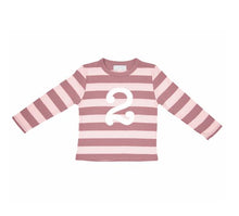 Load image into Gallery viewer, Bob &amp; Blossom Vintage &amp; Powder Pink Striped T Shirt
