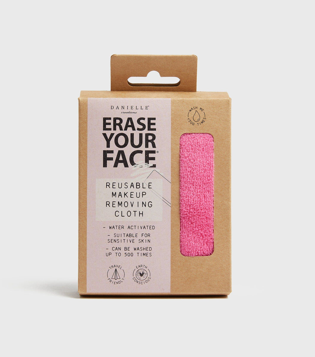 Erase Your Face Makeup Removing Cloth - Pink
