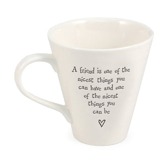 Porcelain mug-Friend is the nicest