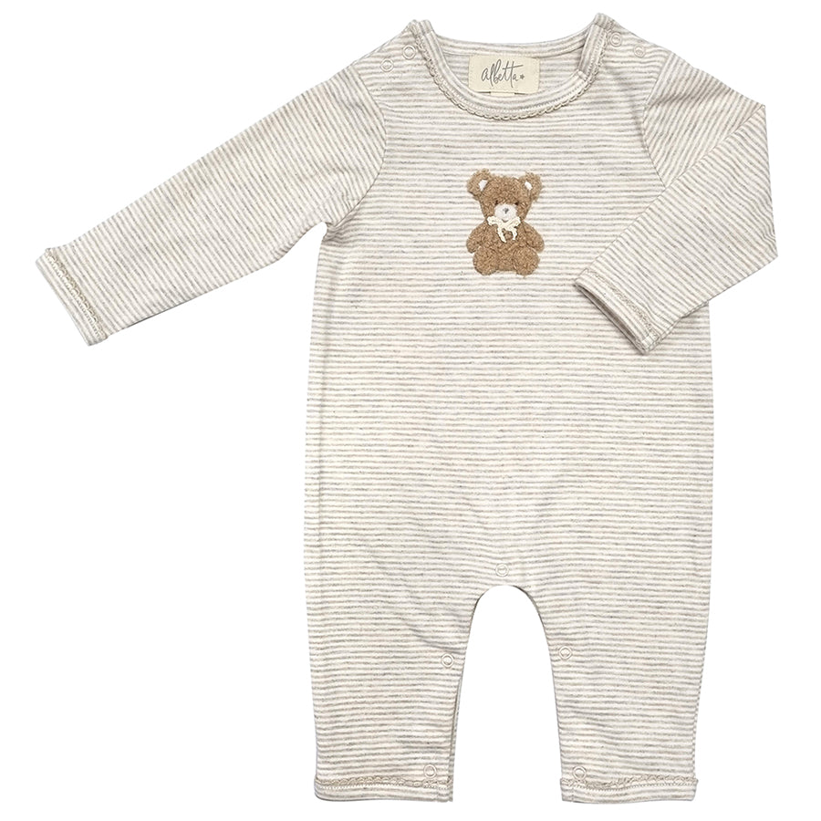 Albetta Appliqué Teddy Babygrow