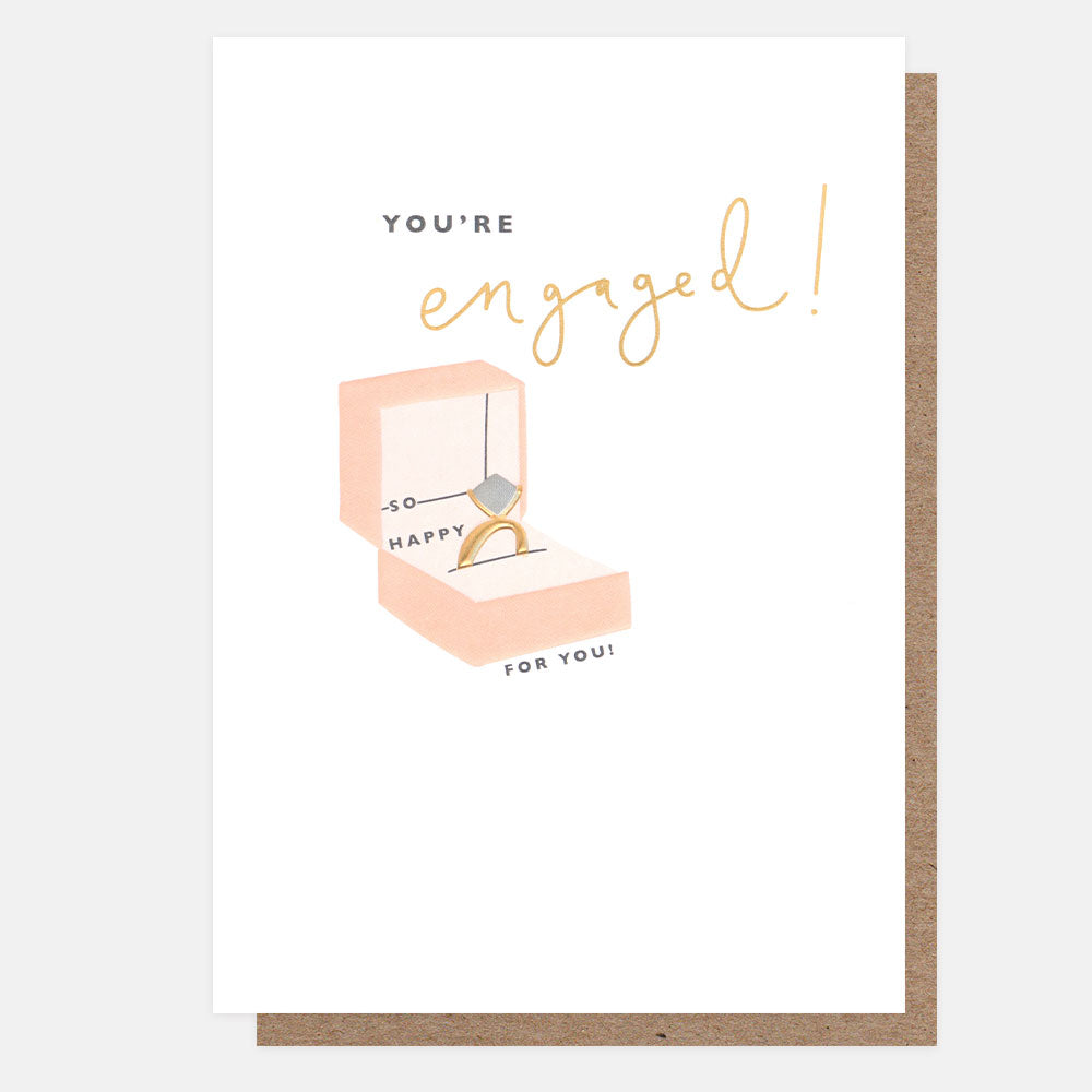 You're engaged- ring box