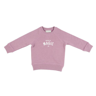 Bob & Blossom Lilac 'BELIEVE IN MAGIC' Sweatshirt