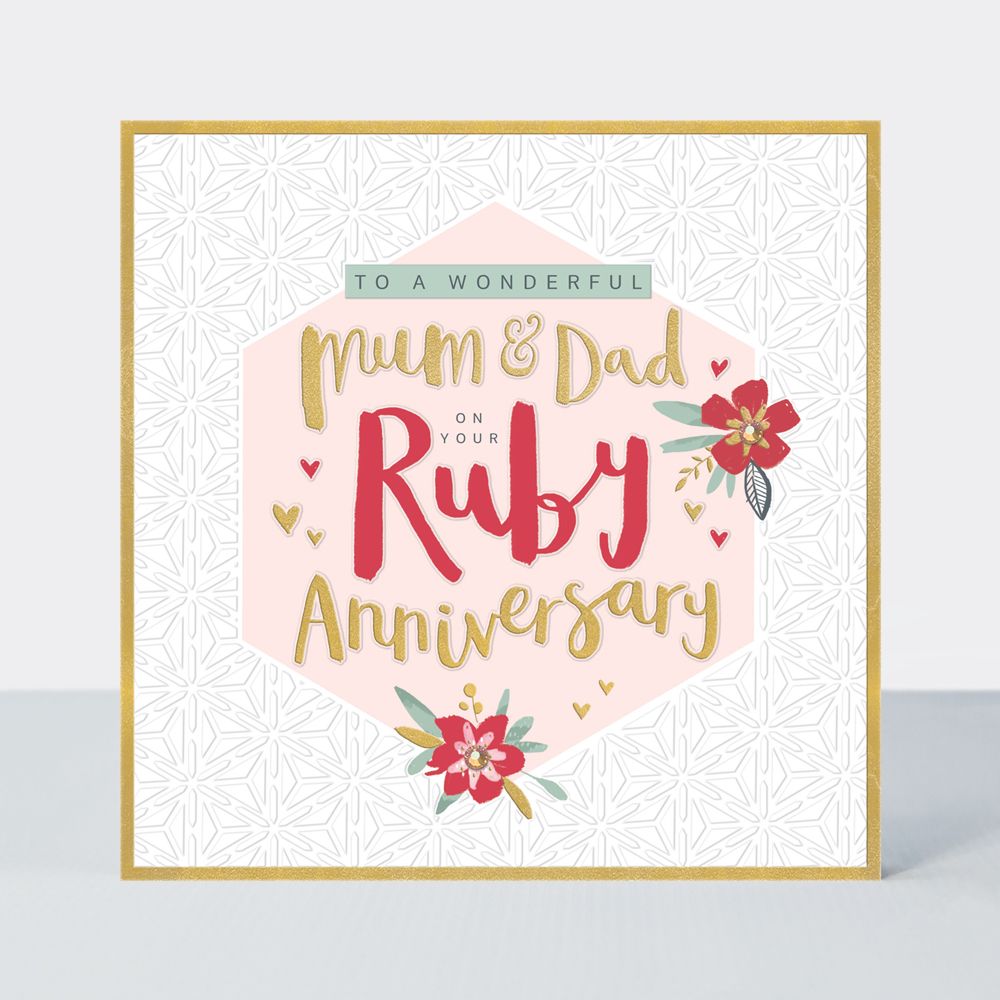 Mum and Dad  Ruby Anniversary